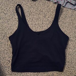 lululemon athletica navy blue Crop Top